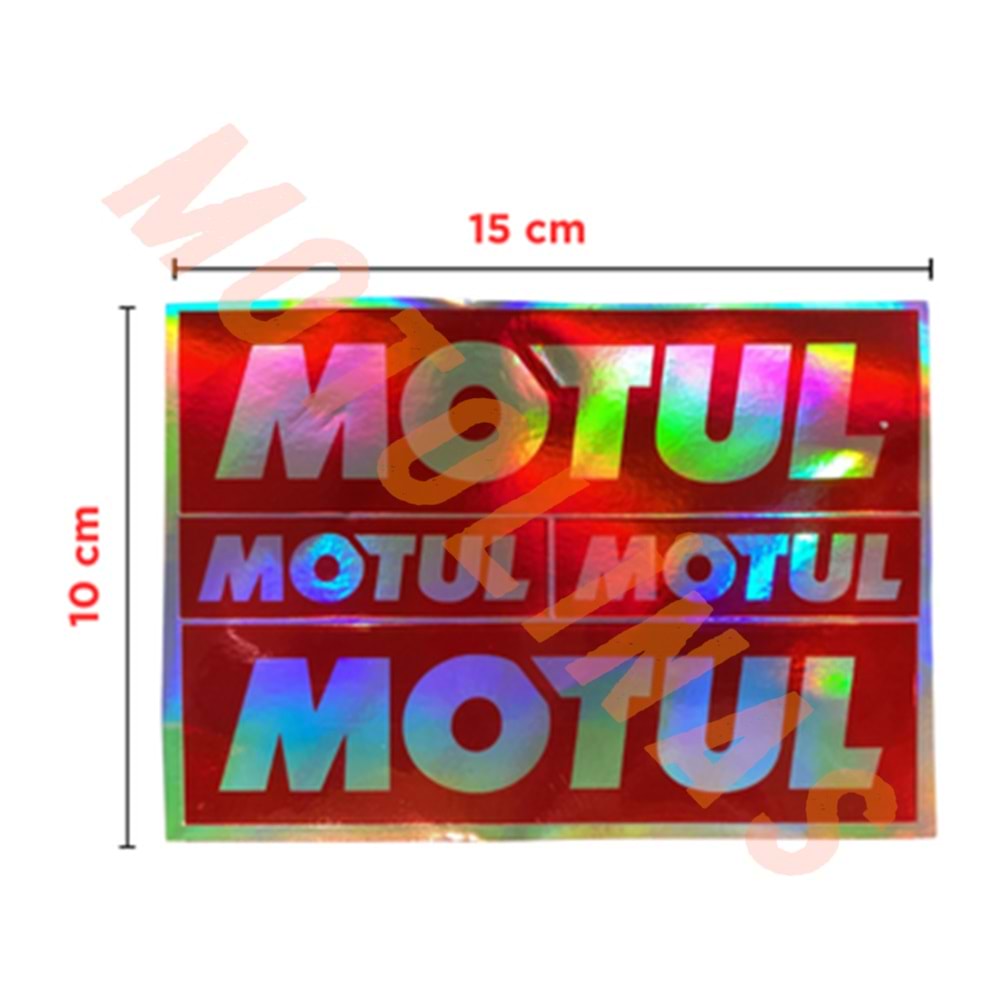 MOTUL HOLOGRAM STİCKER - 4 PARÇA SET