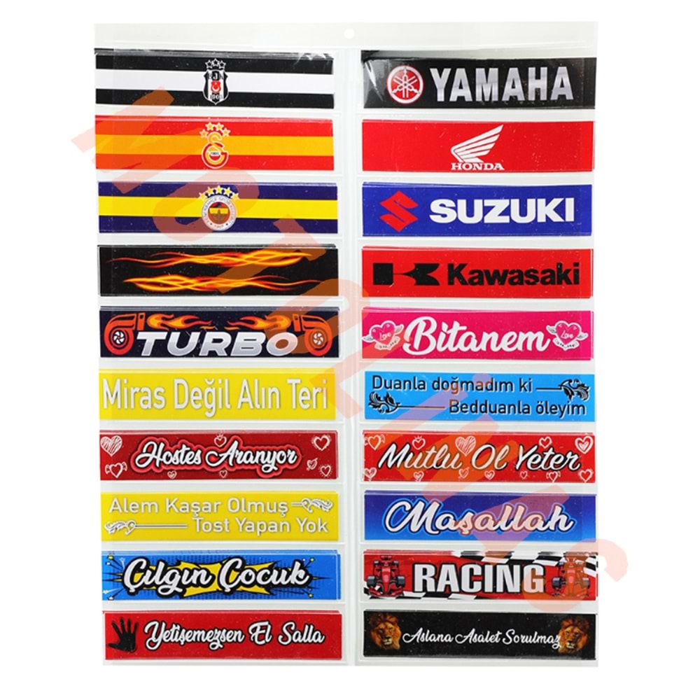 STİCKER SETİ [100 ADET] ETİKET SETİ