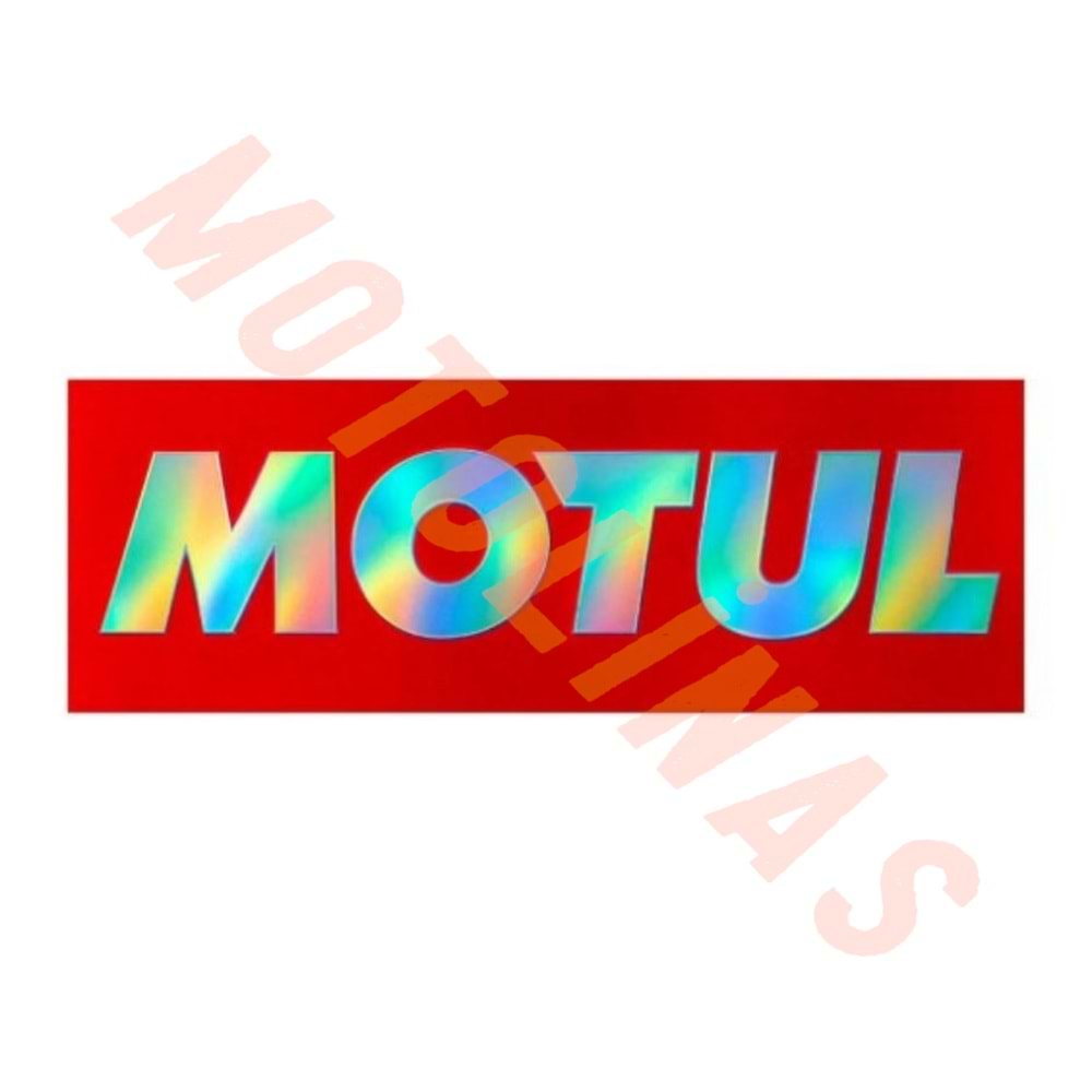 MOTUL STİCKER TEKLİ HOLOGRAM KIRMIZI 16x4cm - UNİVERSAL