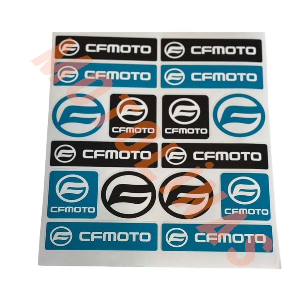 CFMOTO STİCKER SETİ 16 PARÇA [A4] - UNİVERSAL