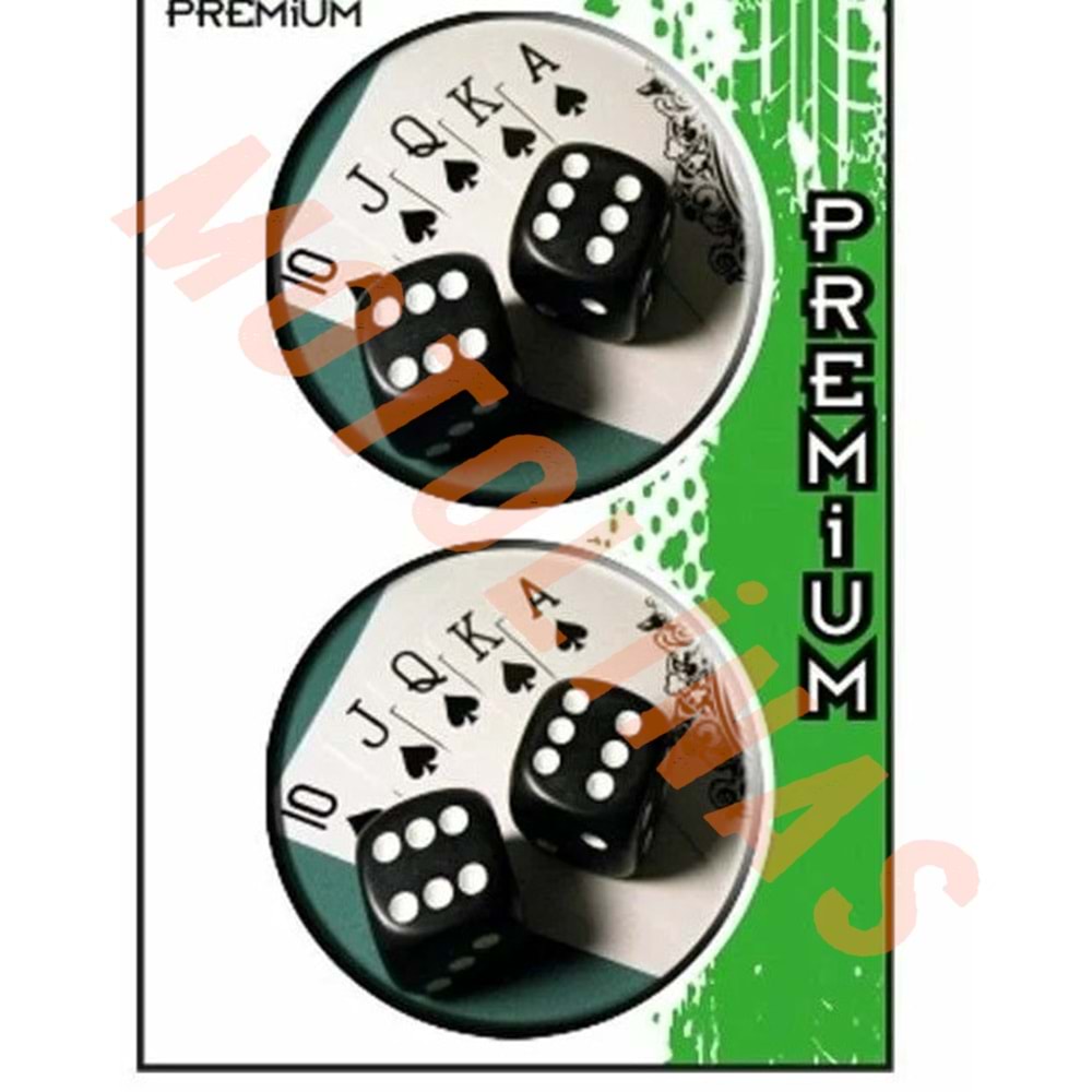 STİCKER 3D DAMLA ZAR KAĞIT 2’Lİ 5x5 CM – UNIVERSAL