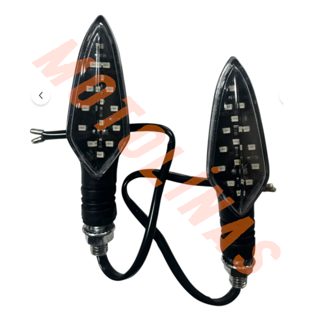 SİNYAL SARI LED [İÇİ SİYAH] TAKIM E BELGELİ - MOTOSİKLET