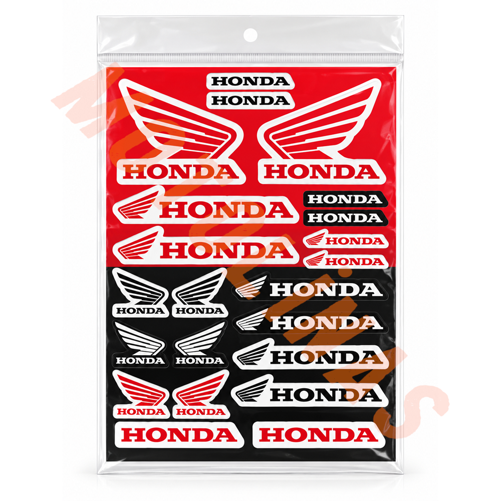 HONDA ETİKETLERİ [ORJİNAL MODEL] A4 BOYUT İTHAL STİCKER