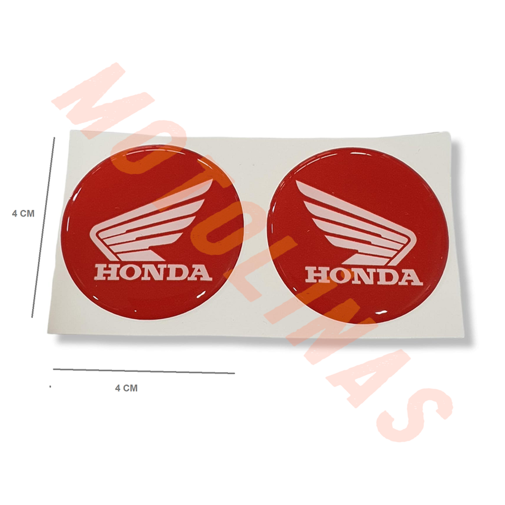 STİCKER 3D DAMLA HONDA KIRMIZI 2’Lİ 4x4 CM – UNIVERSAL