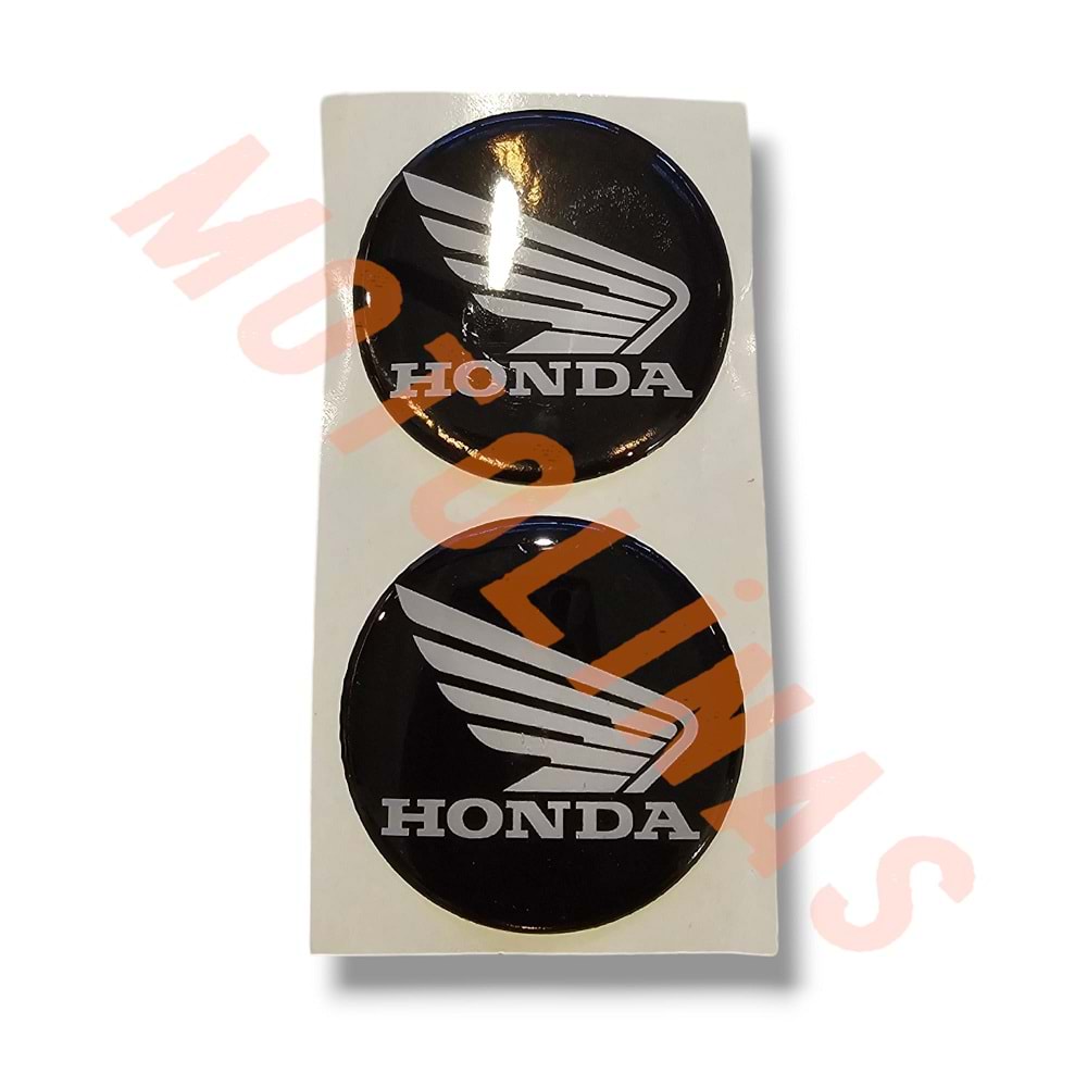 DAMLA STİCKER HONDA AMBLEM 5cmX5cm SİYAH - 2 ADET