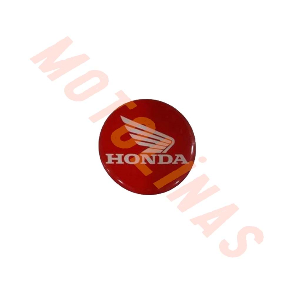 DAMLA STİCKER HONDA AMBLEM 4.5cm KIRMIZI - 2 ADET