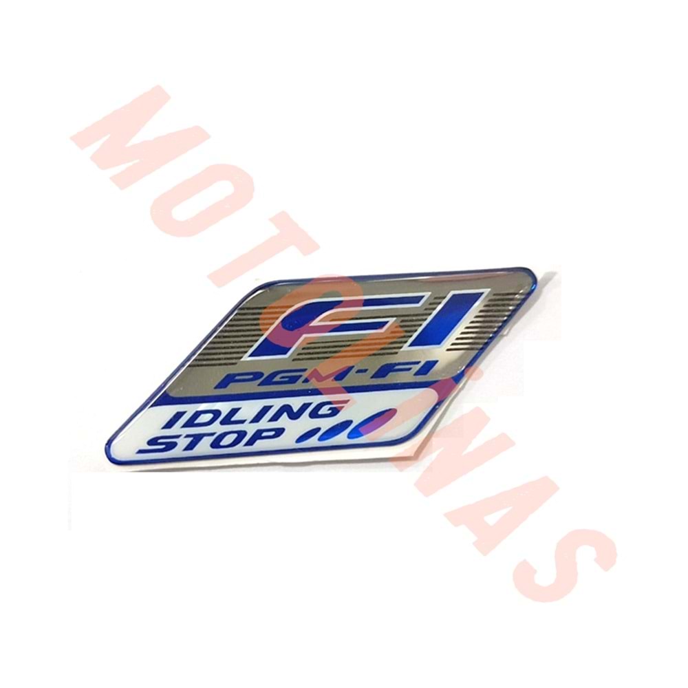 HONDA F1 STİCKER [MAVİ] (Etiket) SİLİKON DAMLA - MUHTELİF