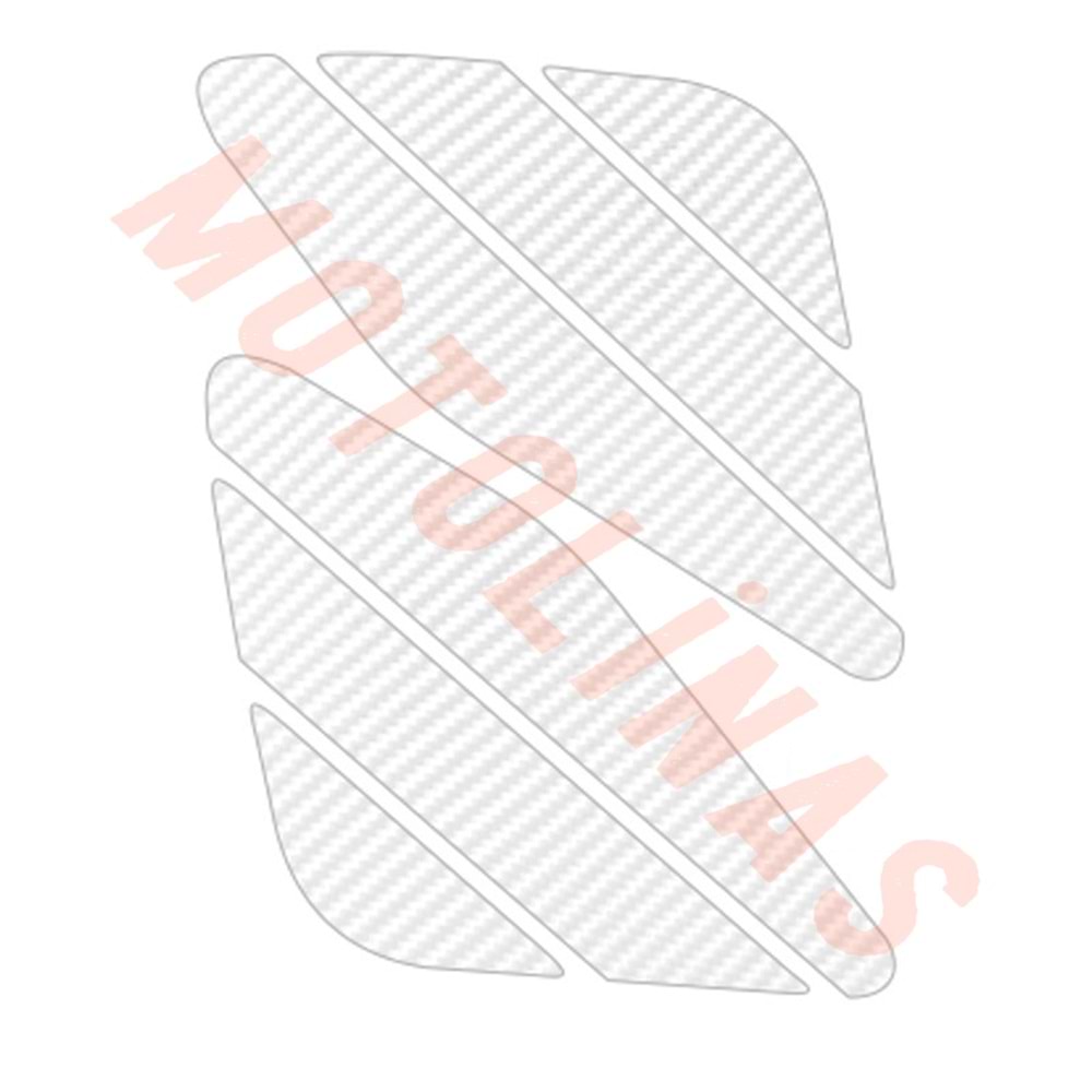 UNİVERSAL DEPO YAN PAD 6 PARÇA UNİVERSAL - KARBON BEYAZ
