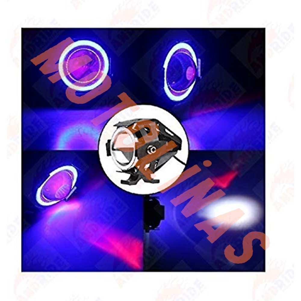 U7 MİNİ SİS FARI 5 RENK (2 Lİ SET) - MOTOSİKLET