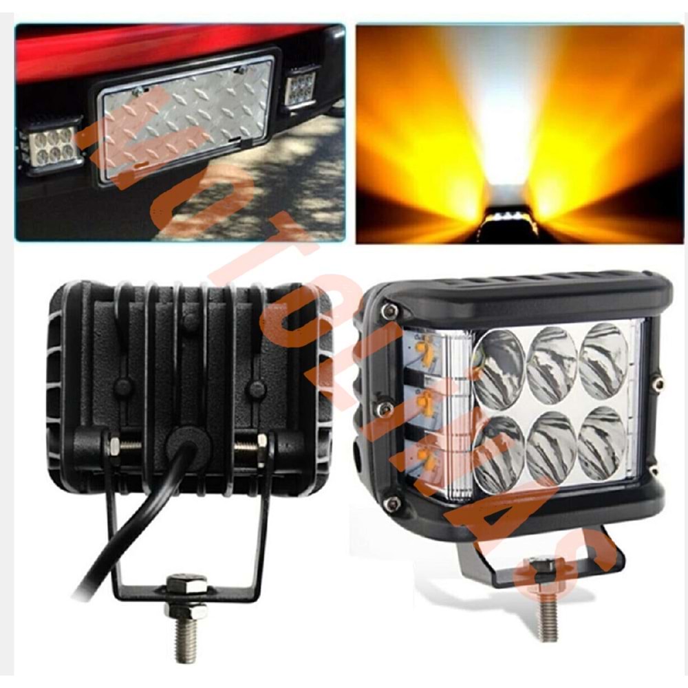 SİS FARI [YAYICI MODEL] 3 MOD 12 LED 45W TAKIM İTHAL - UNİVERSAL