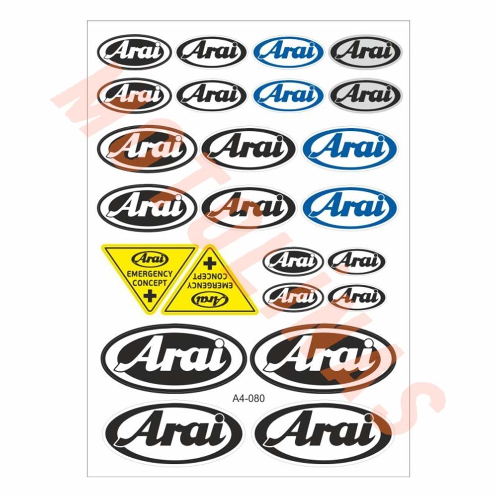 STİCKER SETİ [A4] [ARAİ 25 PARÇA] - UNİVERSAL