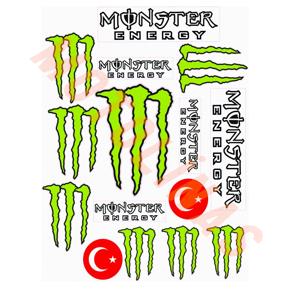 STİCKER SETİ [A4] [MONSTER 15 PARÇA] - UNİVERSAL