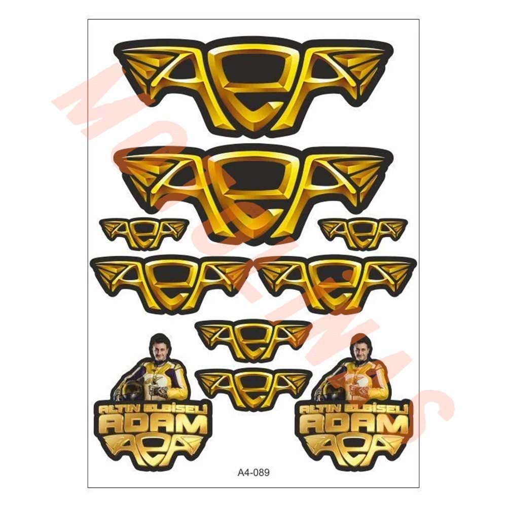 STİCKER SETİ [A4] [ALTIN ELBİSELİ ADAM] - UNİVERSAL
