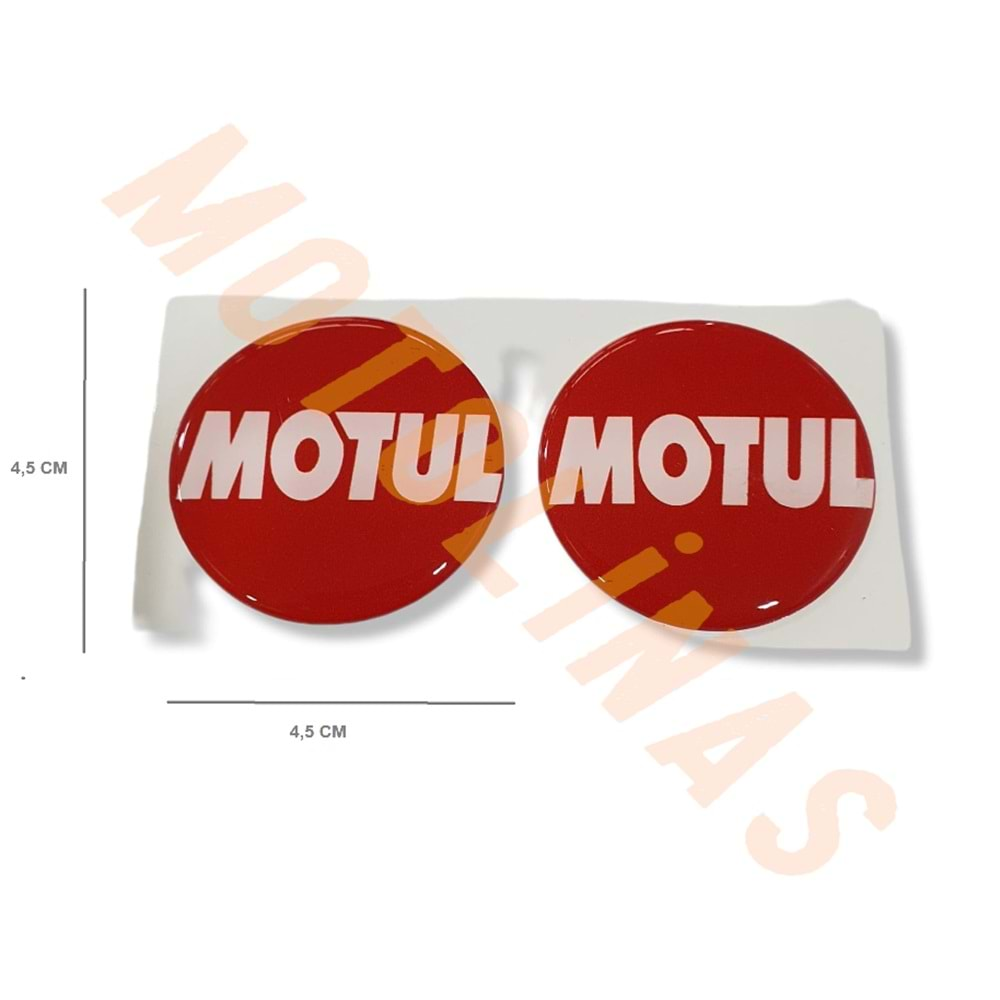 YUVARLAK DAMLA STİCKER [MOTUL] TAKIM Boyut : 4X4cm