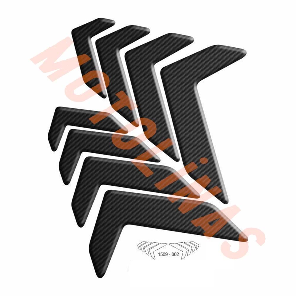 YAN PAD SETİ [KARBON SİYAH] A KALİTE - UNİVERSAL HER MOTOR UYUMLU