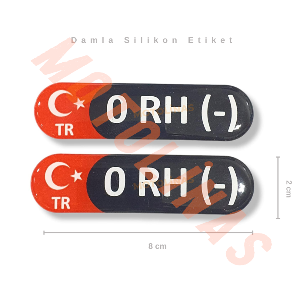 KAN GRUBU 2 Lİ [DAMLA SİLİKONLU] [0RH-] - ÜRETİM