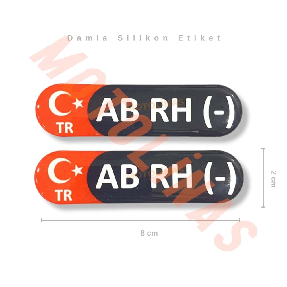 KAN GRUBU 2 Lİ [DAMLA SİLİKONLU] [ABRH-] - ÜRETİM