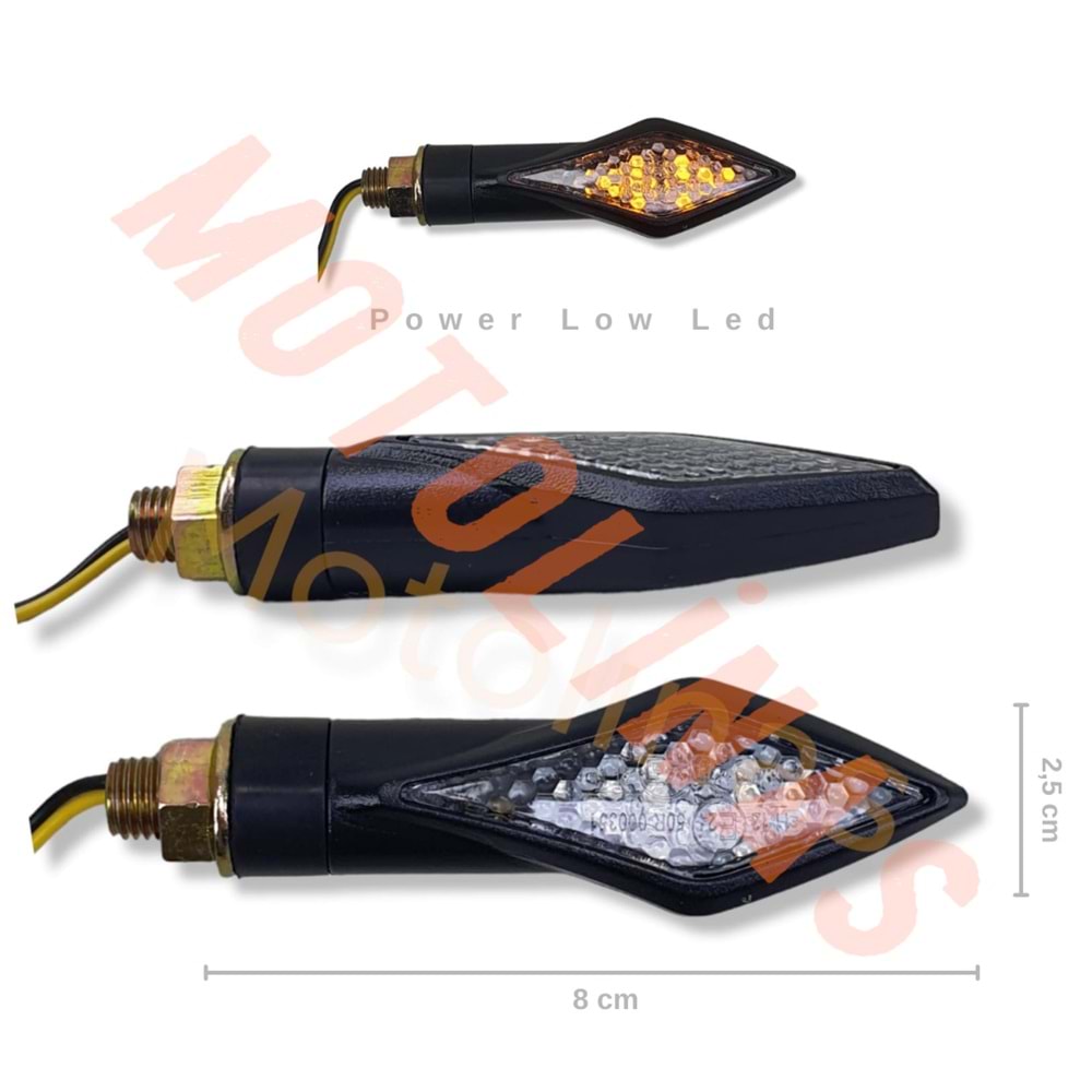 SİNYAL SARI IŞIK - DÜZ LED [TAKIM] [LEDLİ ÜÇGEN] E BELGELİ