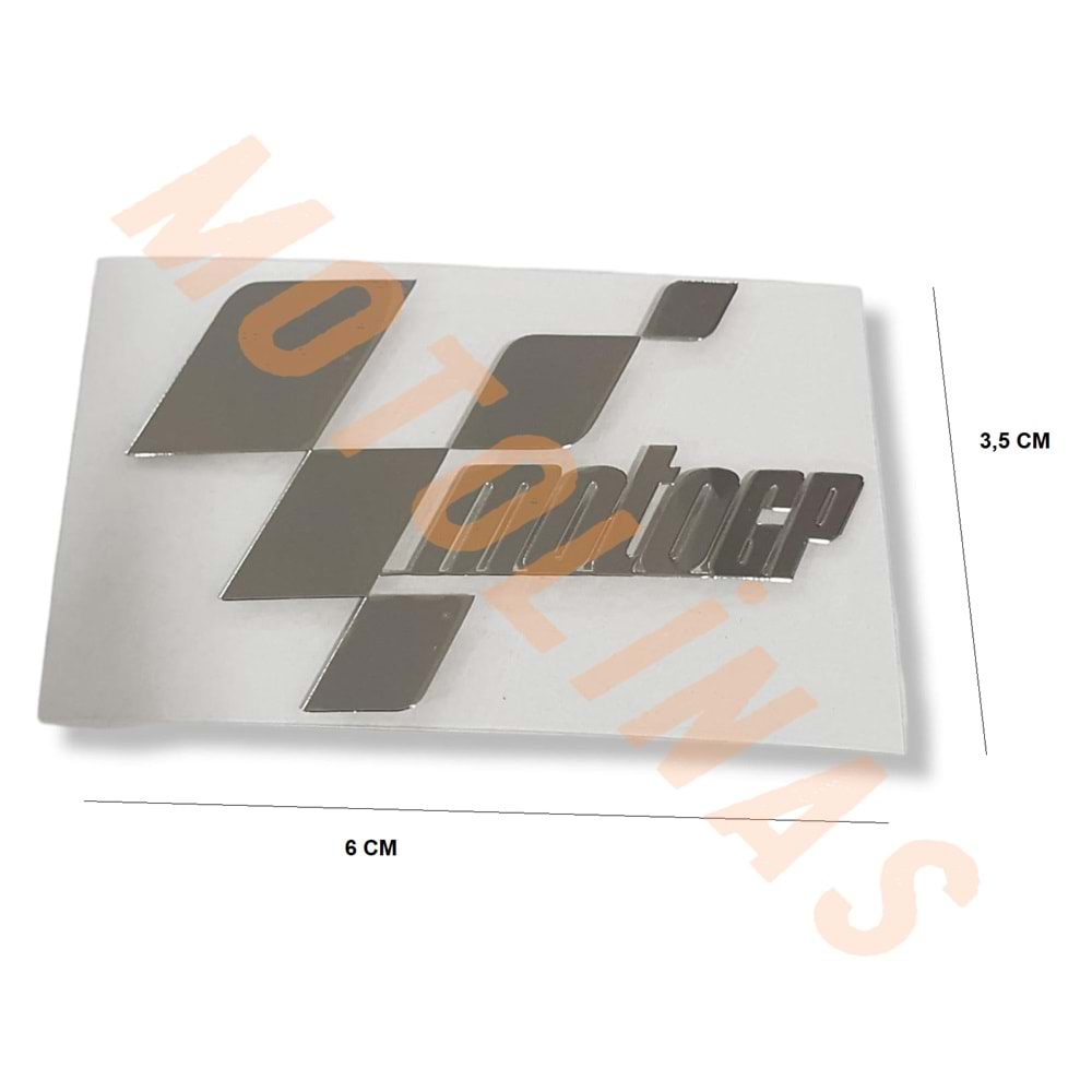 STİCKER ALÜMİNYUM [MOTO GP] 6x3.5cm İTHAL ÜRÜNDÜR - MUHTELİF