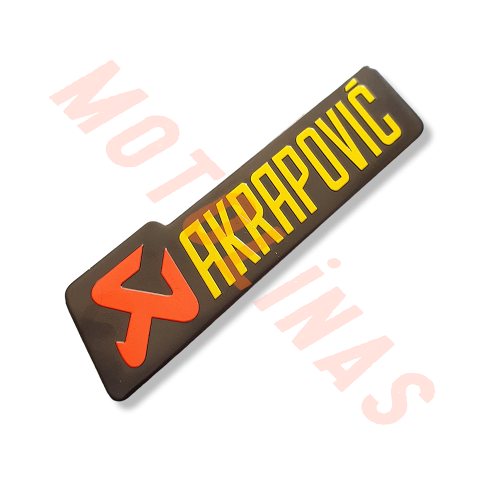 STİCKER [METAL] EGSOZ ETİKETİ AKRAPOVİC YATAY - UNİVERSAL