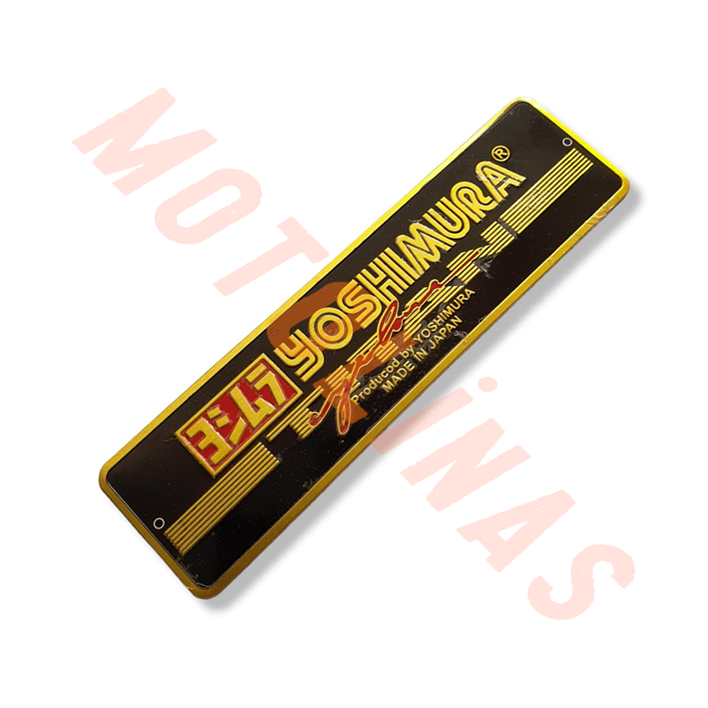 STİCKER [METAL] EGSOZ ETİKETİ YOSHIMURA GOLD YATAY - UNİVERSAL