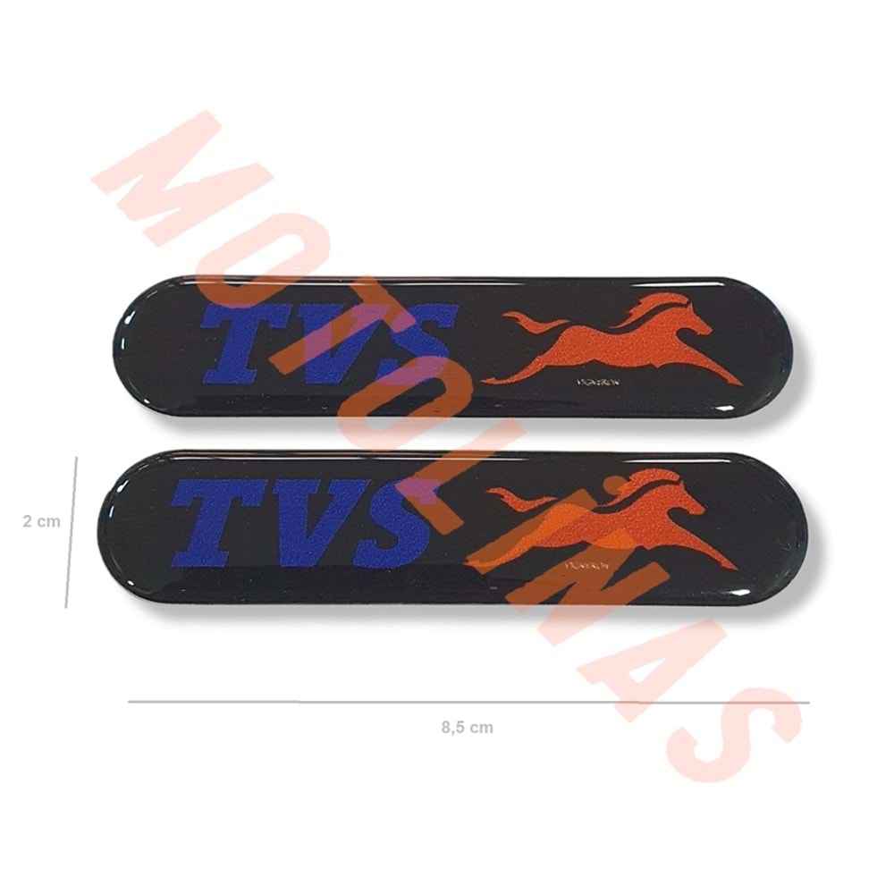 DAMLA STİCKER TVS [SİYAH] DİKDÖRTGEN 2 li - UNİVERSAL
