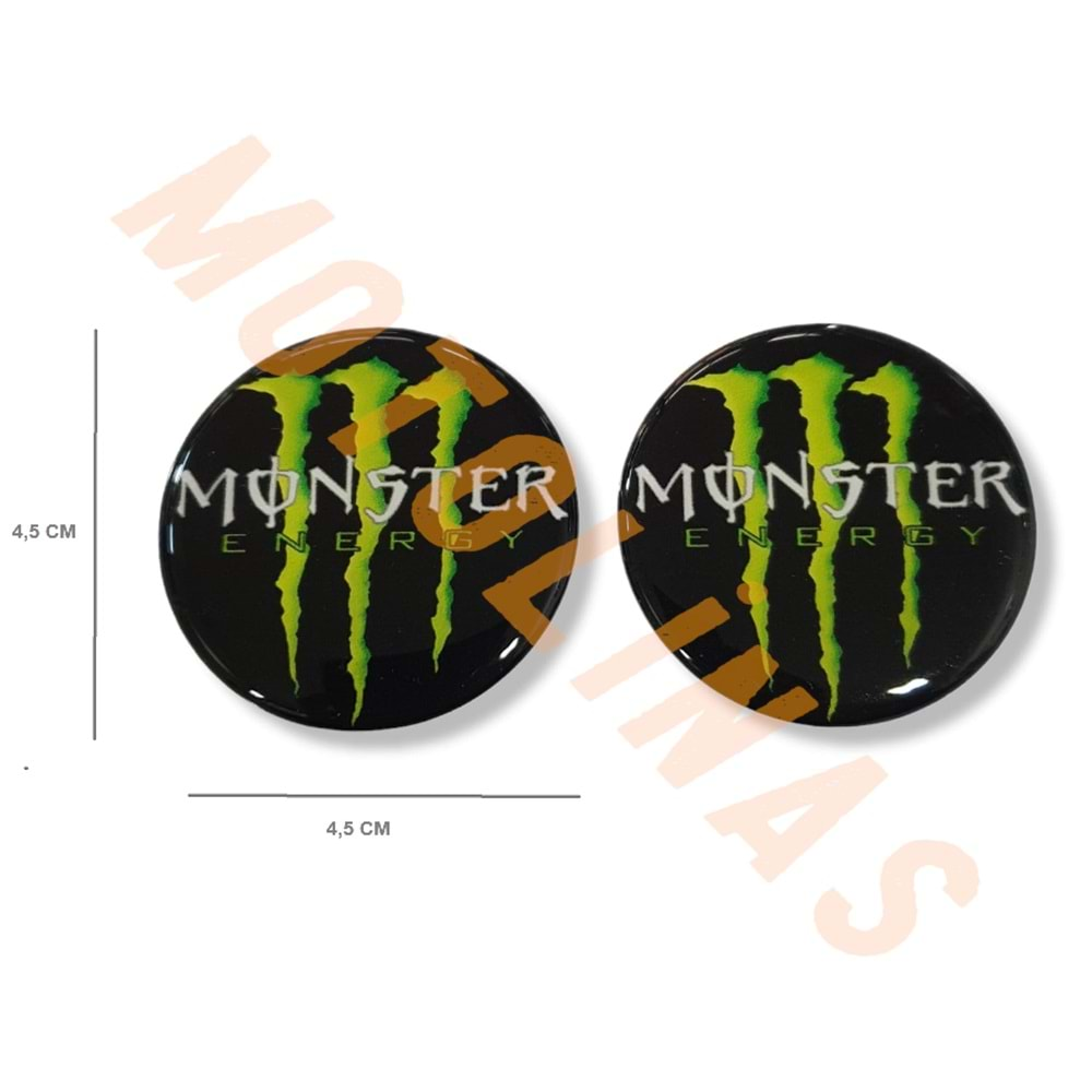 DAMLA STİCKER 2 li [5X5 cm] MONSTER DAMLA SİLİKON ETİKET