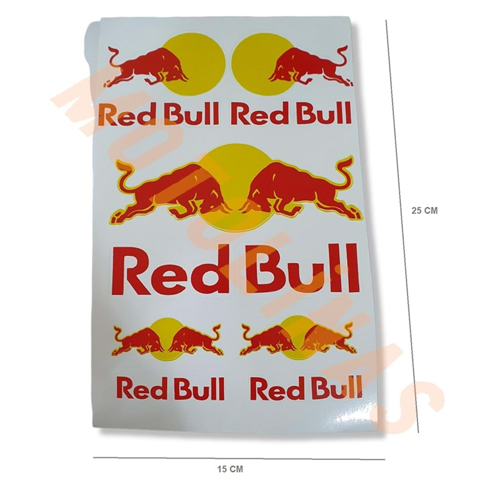 STİCKER SETİ [A5] [RED BULL] 10 PARÇA - UNİVERSAL