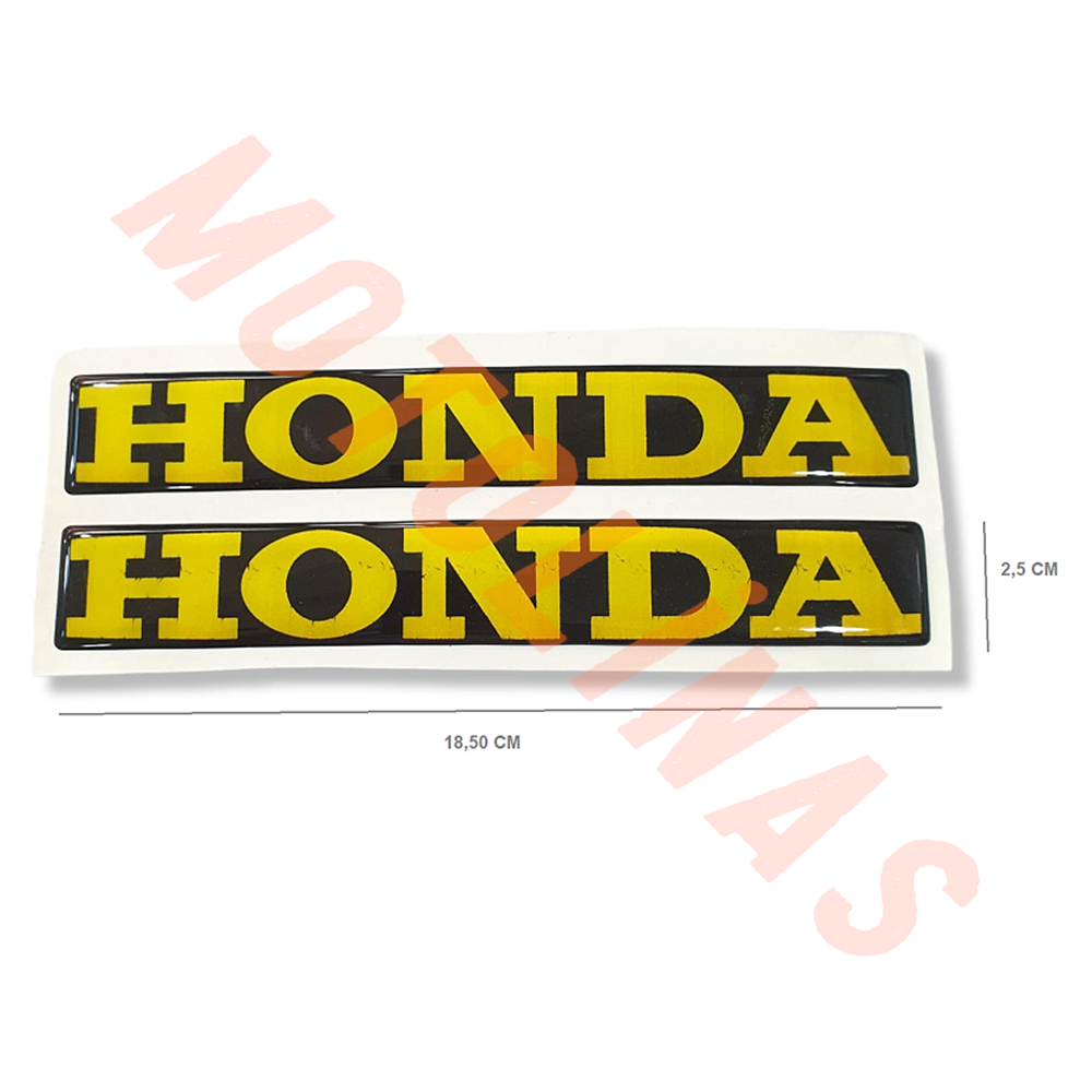 DAMLA STİCKER HONDA SARI 2 li - UNİVERSAL