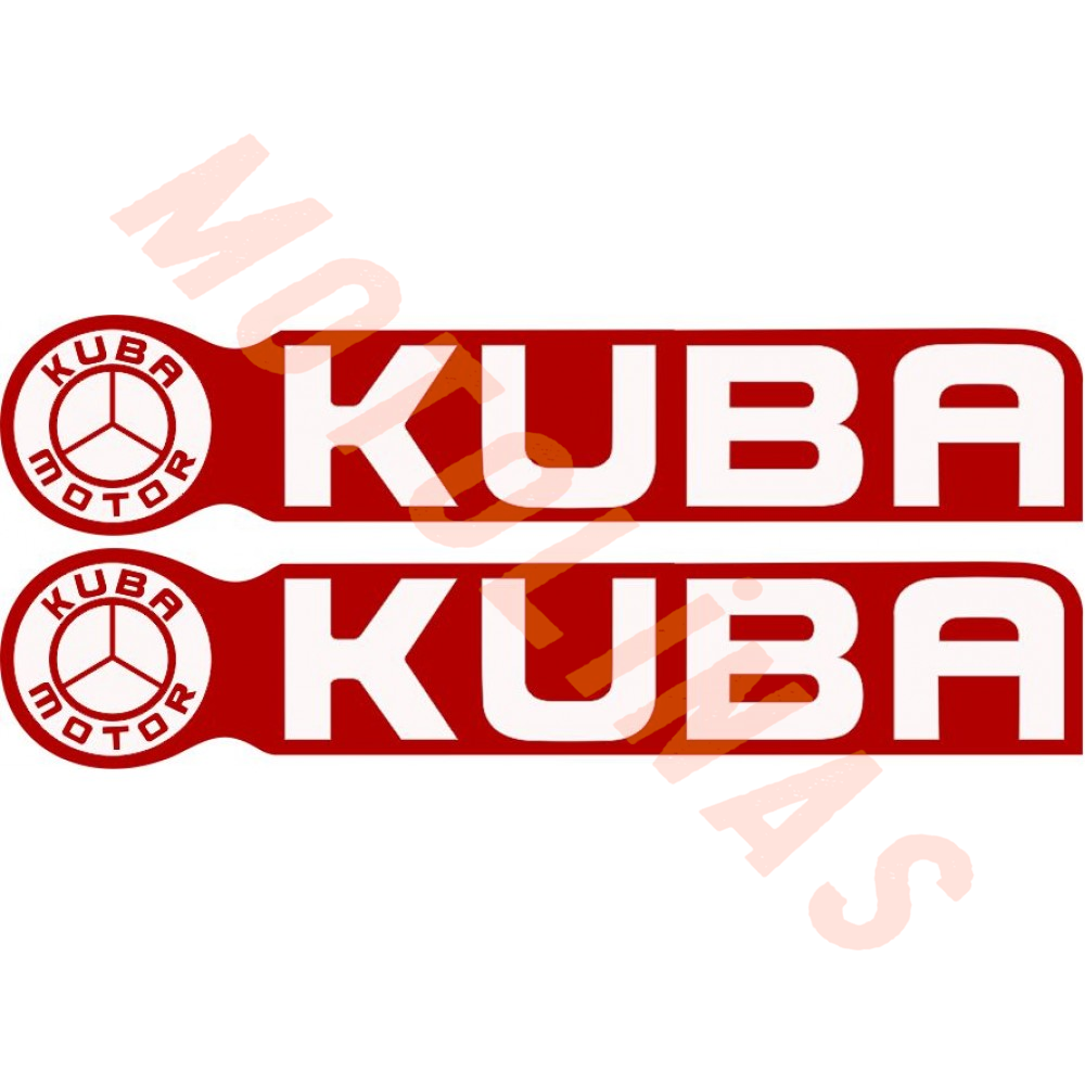 KUBA 2li STİCKER KIRMIZI 15x3cm - UNİVERSAL