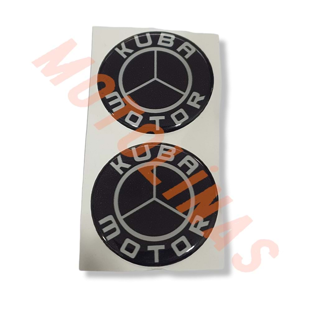 DAMLA STİCKER 2 li [5X5 cm] KUBA SİYAH DAMLA SİLİKON ETİKET