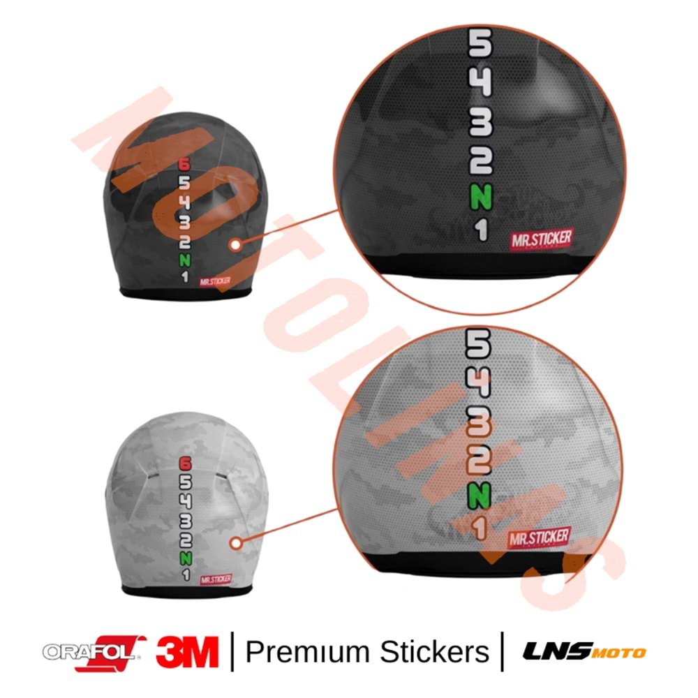 VİTES [1N23456] ETİKETİ [REFLEKTİF] 3M STİCKER- UNİVERSAL