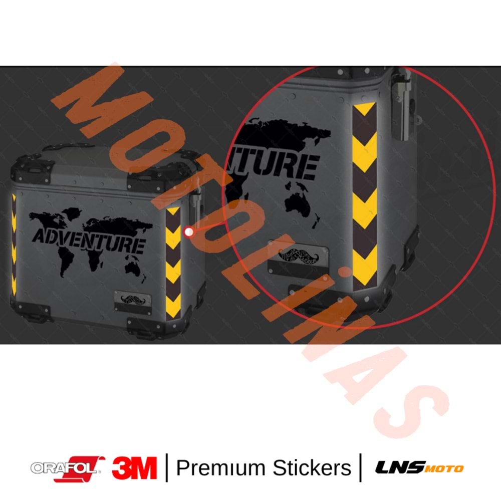 ŞERİT 2li SET ETİKETİ [SARI] [REFLEKTİF] 3M STİCKER ÇANTA ETİKETİ- UNİVERSAL