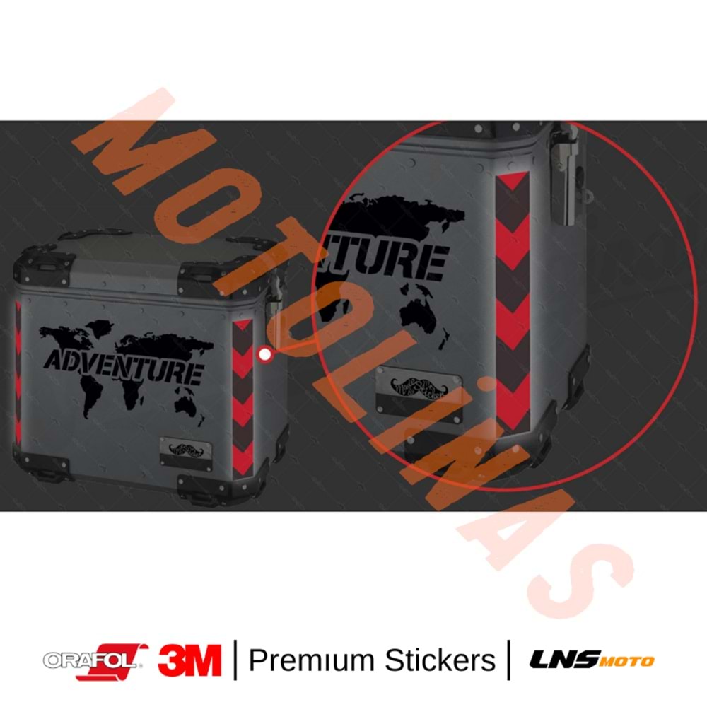ŞERİT 2li SET ETİKETİ [KIRMIZI] [REFLEKTİF] 3M STİCKER ÇANTA ETİKETİ- UNİVERSAL