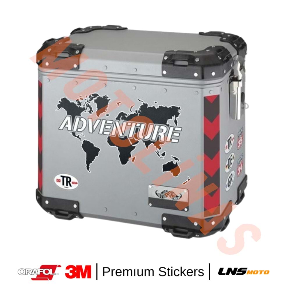 ŞERİT 2li SET ETİKETİ [KIRMIZI] [REFLEKTİF] 3M STİCKER ÇANTA ETİKETİ- UNİVERSAL
