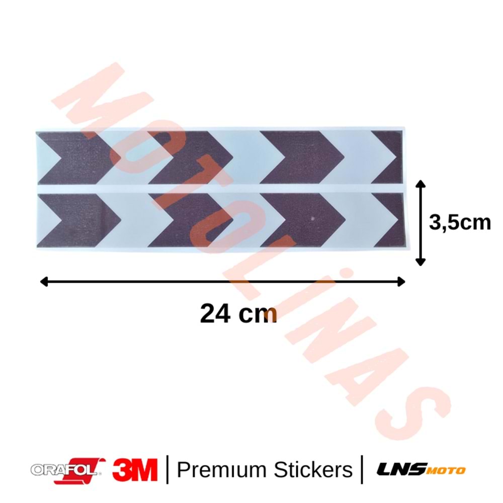 ŞERİT 2li SET ETİKETİ [BEYAZ] [REFLEKTİF] 3M STİCKER ÇANTA ETİKETİ- UNİVERSAL
