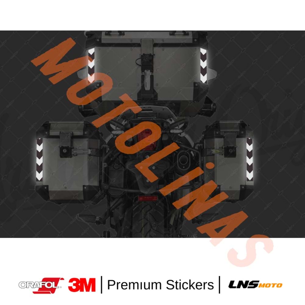 ŞERİT 2li SET ETİKETİ [BEYAZ] [REFLEKTİF] 3M STİCKER ÇANTA ETİKETİ- UNİVERSAL