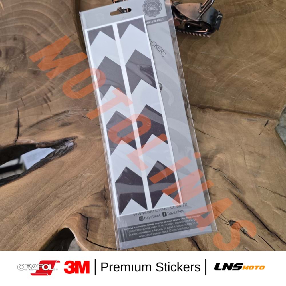 ŞERİT 2li SET ETİKETİ [BEYAZ] [REFLEKTİF] 3M STİCKER ÇANTA ETİKETİ- UNİVERSAL