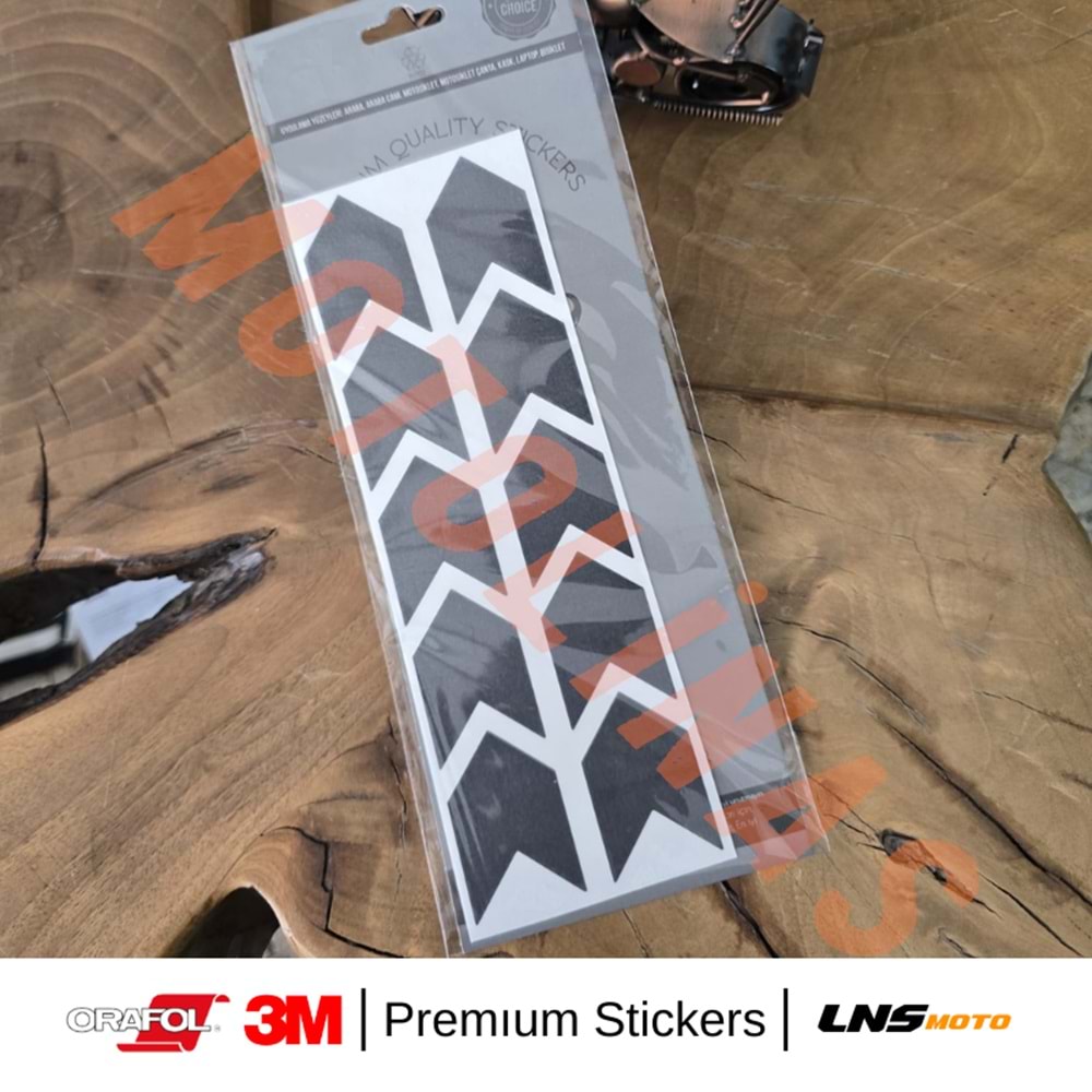 ŞERİT 2li SET ETİKETİ [SİYAH] [REFLEKTİF] 3M STİCKER ÇANTA ETİKETİ- UNİVERSAL