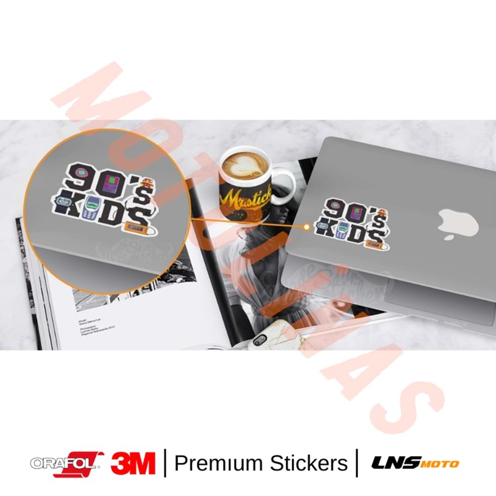 90 lar ÇOCUKLARI ETİKET 3M STİCKER- UNİVERSAL