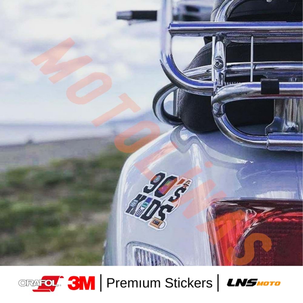 90 lar ÇOCUKLARI ETİKET 3M STİCKER- UNİVERSAL