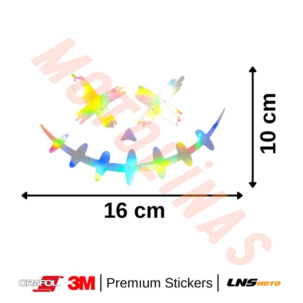KORKUTUCU YÜZ SERİSİ NO2 [HOLOGRAM] ETİKET 3M STİCKER- UNİVERSAL