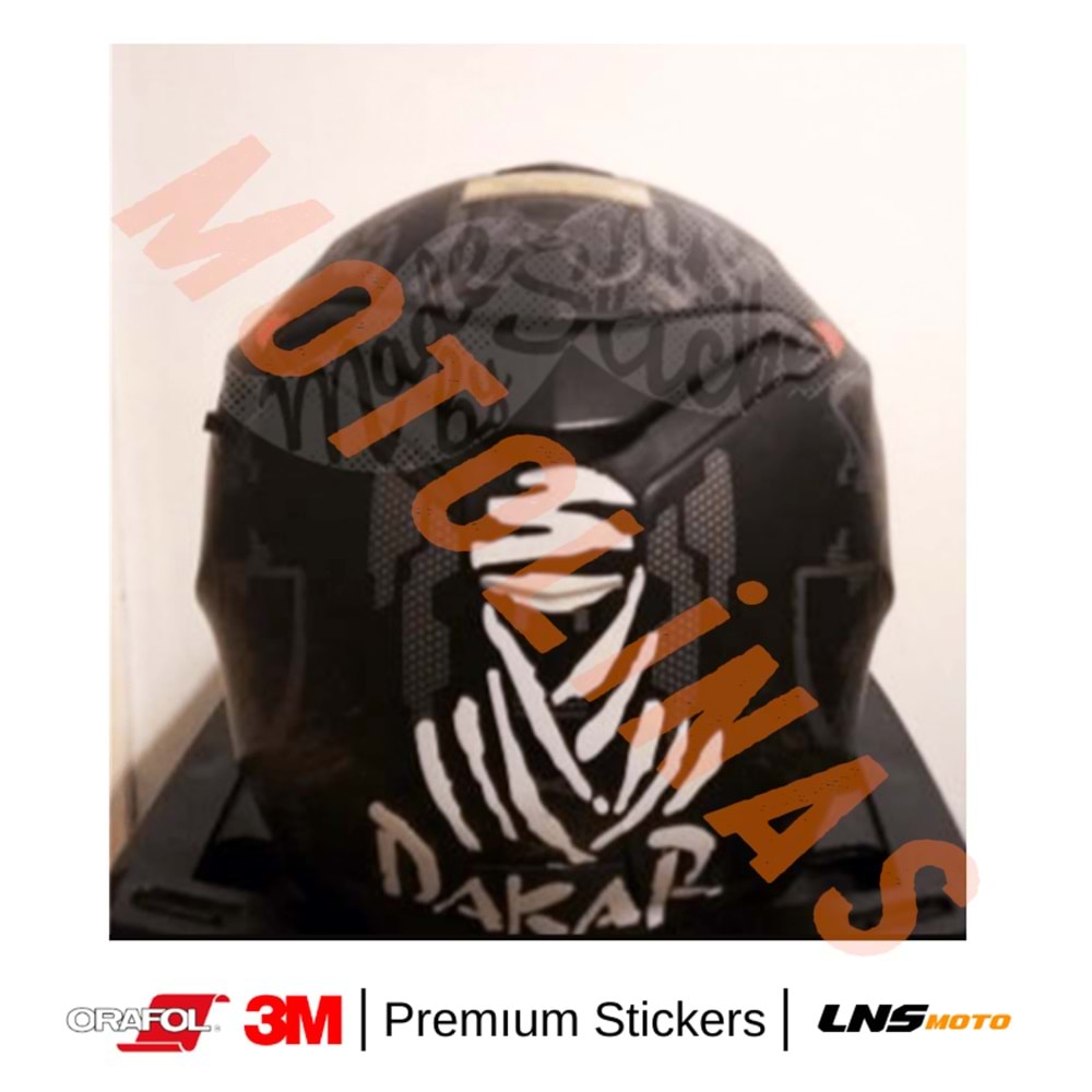 DAKAR ETİKETİ BEYAZ [REFLEKTİF] 3M STİCKER- UNİVERSAL