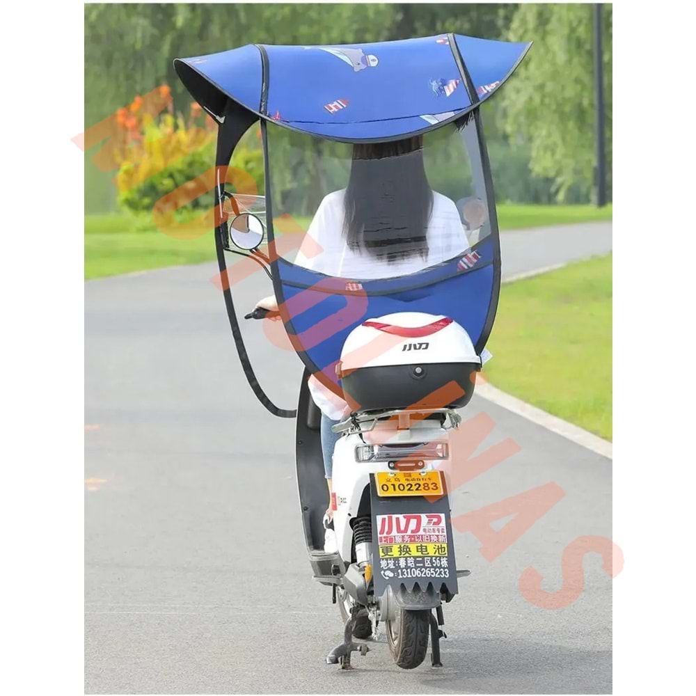 MOTOSİKLET - EBİKE GÜNEŞ VE YAĞMUR TENTESİ PRATİK MONTAJ