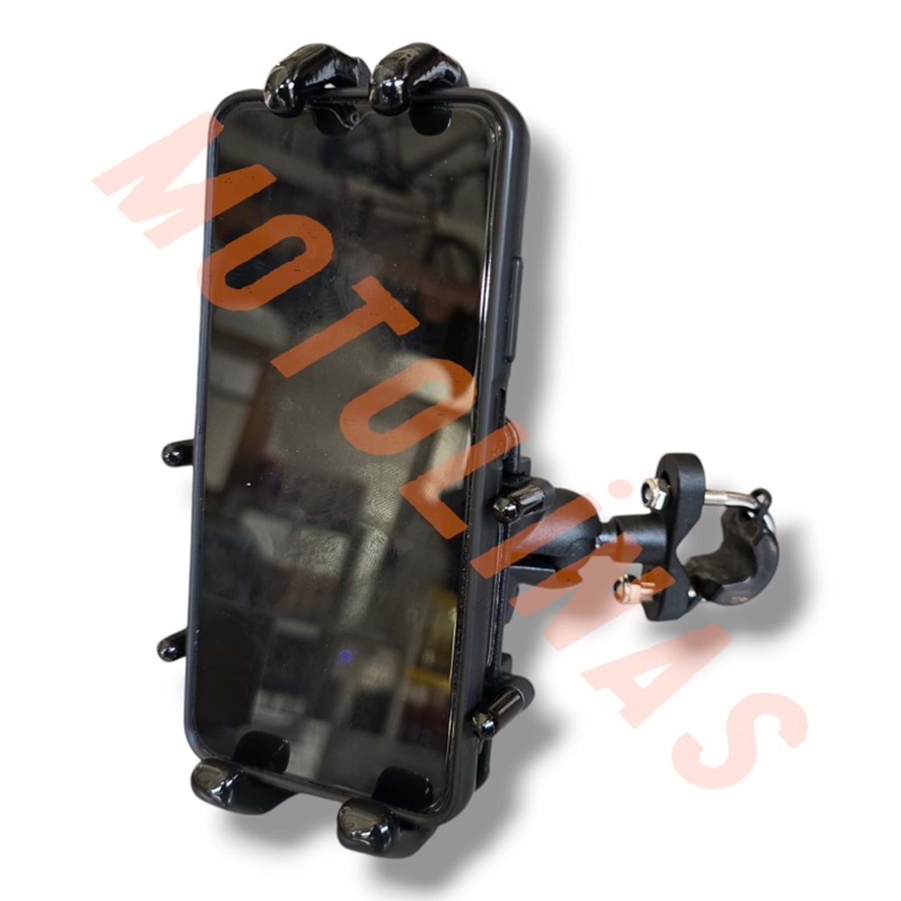 TELEFON TUTUCU [GİDON BAĞLANTI][ALEMİNYUM KASA] ÖRÜMCEK MODEL - UNİVERSAL
