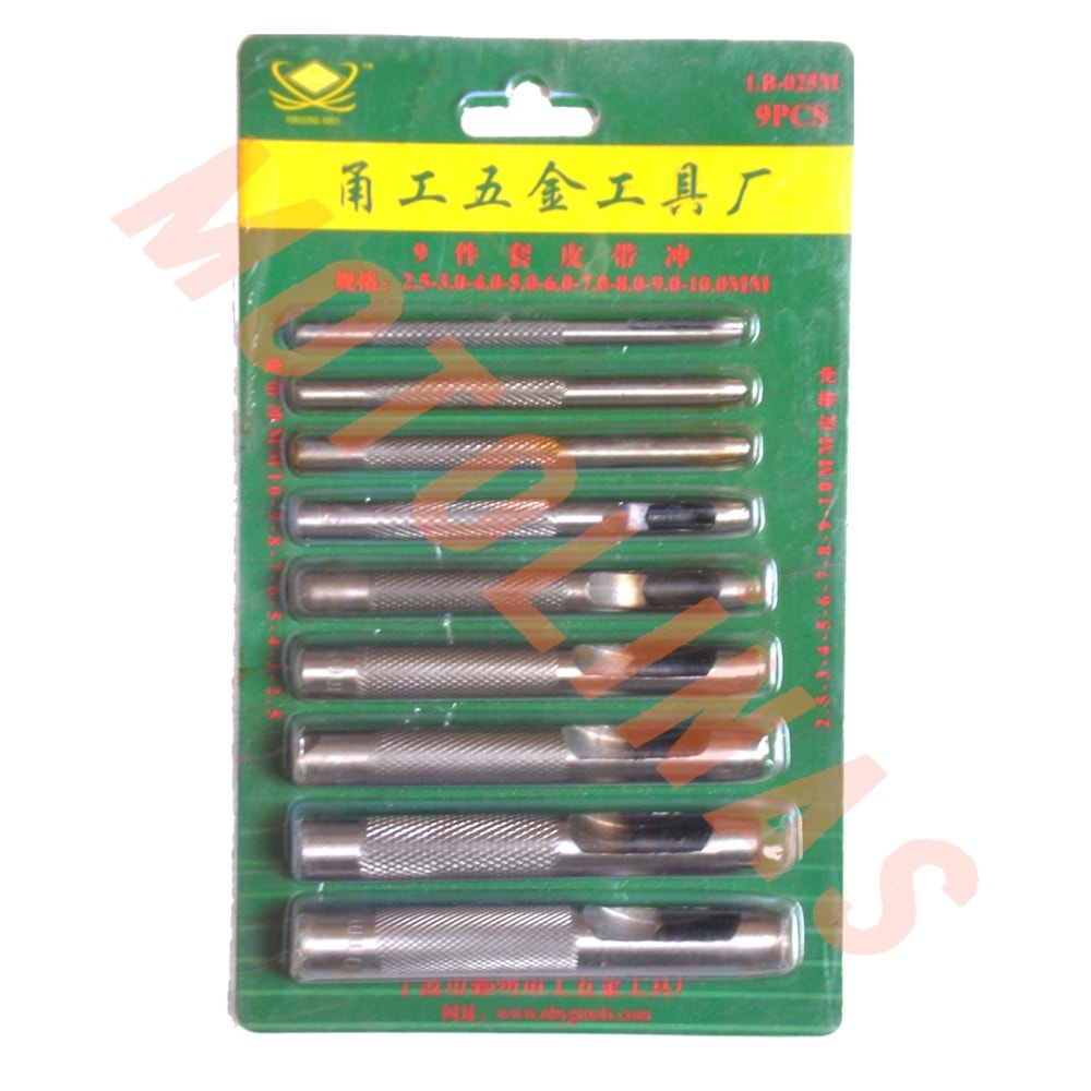 CONTA DELME APARATI [PAKETLİ] 10 PARÇA 2,5mm-10mm - PROFESYONEL TAMİR APARATI