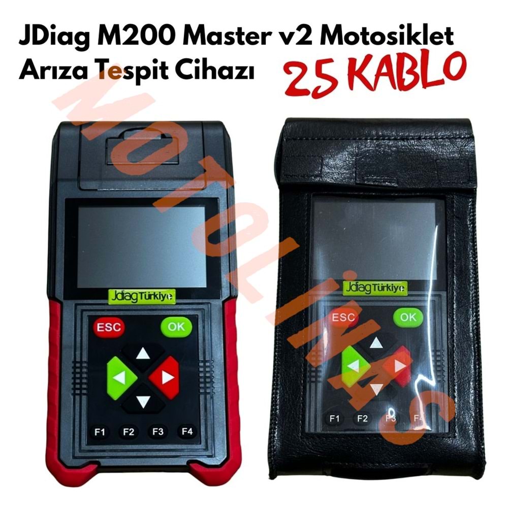 JDİAG M200 MASTER V2 MOTOSİKLET ARIZA TESPİT CİHAZI FULL SET 25 KABLO