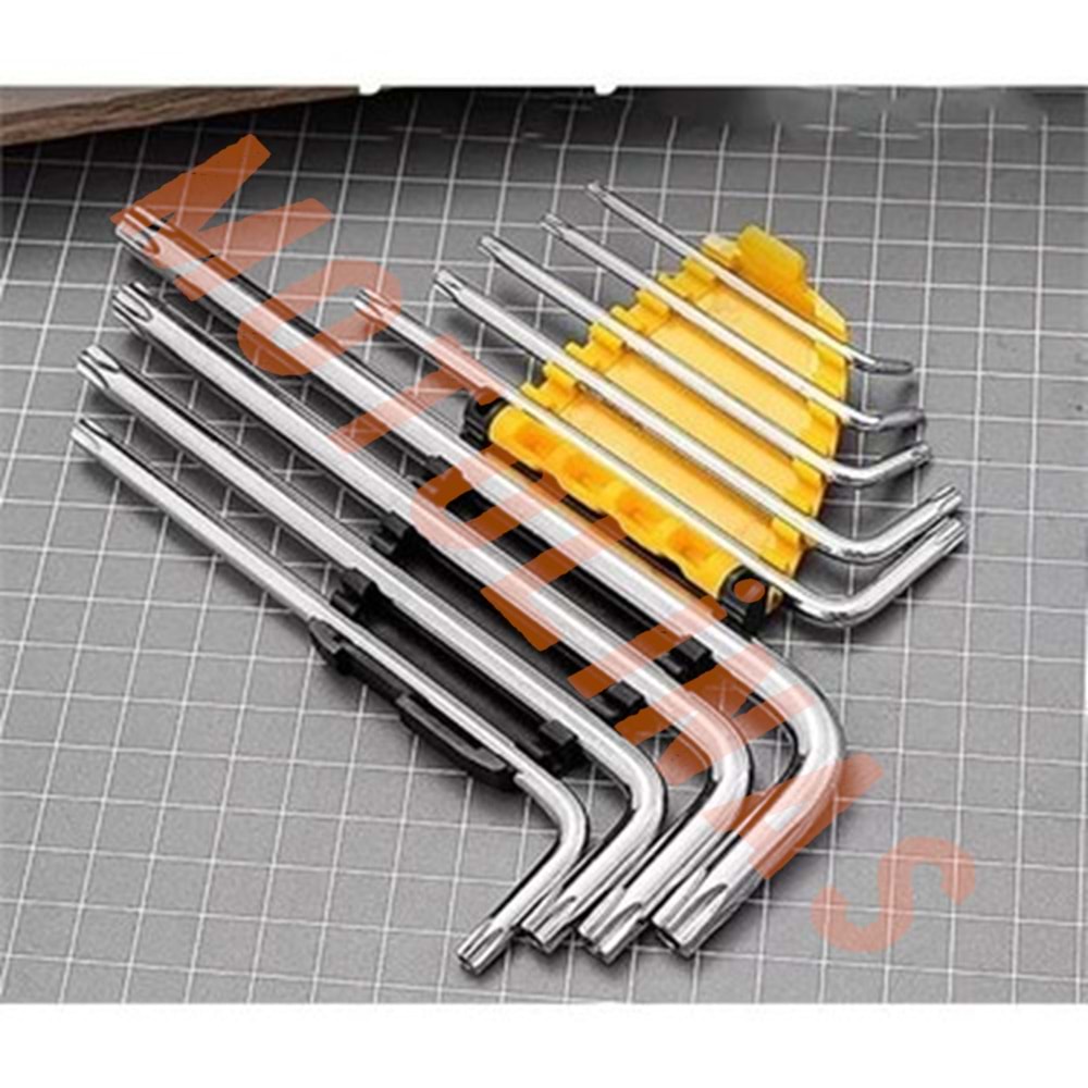 YILDIZ ALYAN TAKIMI [SİYAH] A KALİTE 9 PARÇA 6mm - UNİVERSAL