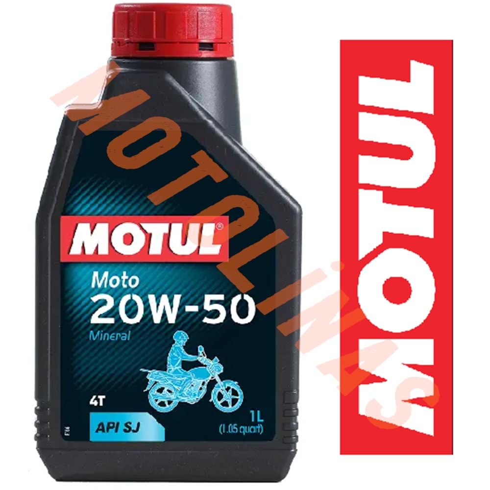 MOTUL YAĞ - [20W50] [MİNAREL] 4T - 1 LİTRE