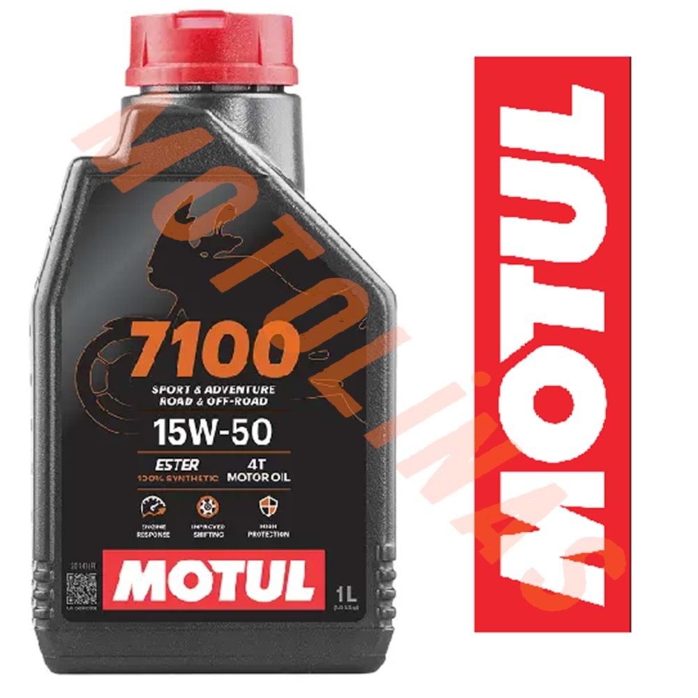 MOTUL YAĞ - 7100 [15W50] [YARI SENTETİK] 4T - 1 LİTRE